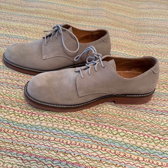 Jos A Banks Gray Derby Shoes with Suede Upper and Rubber Sole Size 10.5M - Picture 8 of 10
